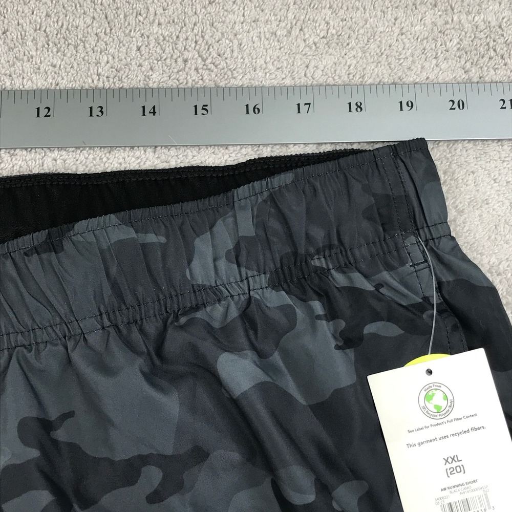 Athletic Works Running Shorts Womens XXL 20 Black Camo DriWorks Active VT6912 - Picture 10 of 11